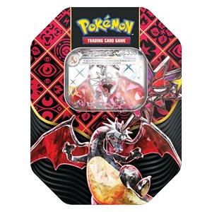 Paldean Fates: Tera Charizard ex Tin - Paldean Fates