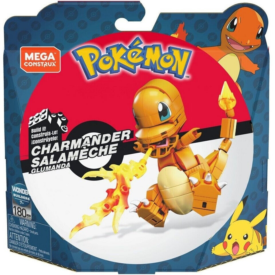 MEGA Construx Pokémon Glumanda (GKY96) – Bauset, 180 Teile, über 10 cm, ab 7 Jahren