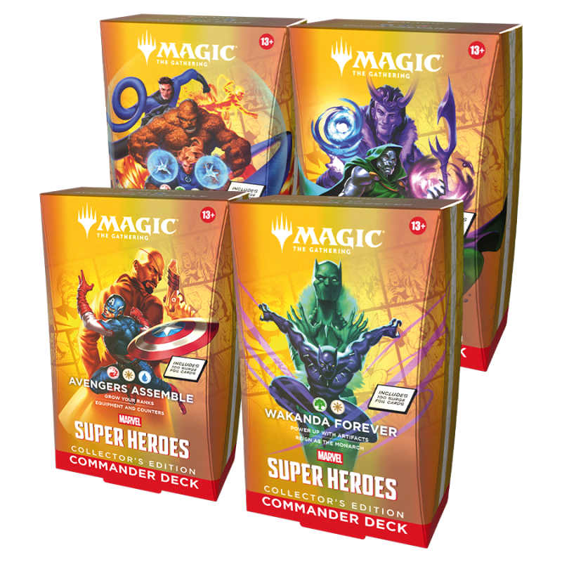 Commander: Marvel Super Heroes: Commander Deck Collector's Editon (alle 4 Decks) - Commander: Marvel Super Heroes