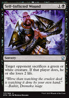 Self-Inflicted Wound⁣ - Dragons of Tarkir⁣ (Uncommon)⁣ [117]