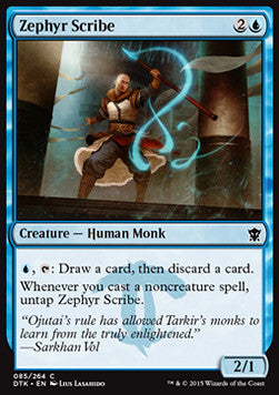 Zephyr Scribe⁣ - Dragons of Tarkir⁣ (Common)⁣ [85]