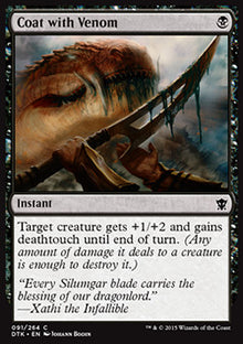 Coat with Venom⁣ - Dragons of Tarkir⁣ (Common)⁣ [91]