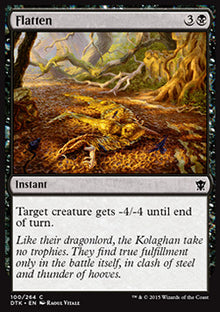 Flatten⁣ - Dragons of Tarkir⁣ (Common)⁣ [100]