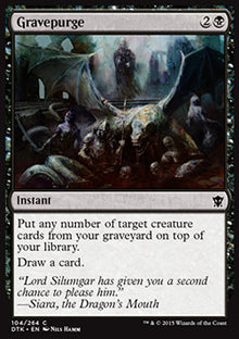 Gravepurge⁣ - Dragons of Tarkir⁣ (Common)⁣ [104]