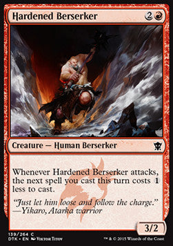Hardened Berserker⁣ - Dragons of Tarkir⁣ (Common)⁣ [139]