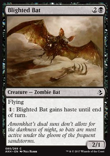 Blighted Bat⁣ - Amonkhet⁣ (Common)⁣ [80]