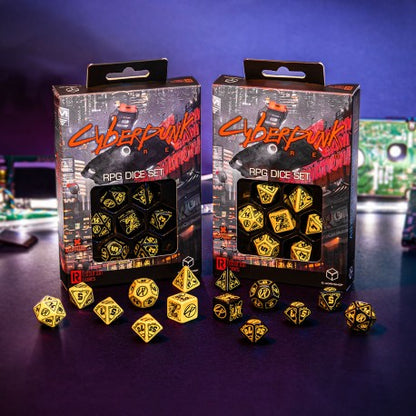 Q Workshop - Cyberpunk Red: Danger Zone 7pc RPG Dice Set