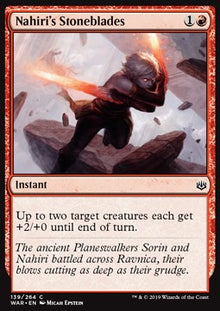 Nahiri's Stoneblades⁣ - War of the Spark⁣ (Common)⁣ [139]