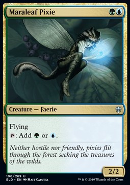 Maraleaf Pixie⁣ - Throne of Eldraine⁣ (Uncommon)⁣ [196]
