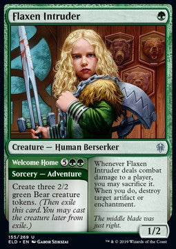 Flaxen Intruder // Welcome Home⁣ - Throne of Eldraine⁣ (Uncommon)⁣ [155]