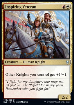 Inspiring Veteran⁣ - Throne of Eldraine⁣ (Uncommon)⁣ [194]