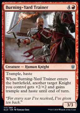 Burning-Yard Trainer⁣ - Throne of Eldraine⁣ (Uncommon)⁣ [117]