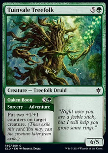Tuinvale Treefolk // Oaken Boon⁣ - Throne of Eldraine⁣ (Common)⁣ [180]