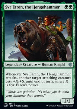 Syr Faren, the Hengehammer⁣ - Throne of Eldraine⁣ (Uncommon)⁣ [177]