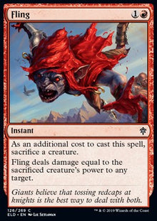 Fling⁣ - Throne of Eldraine⁣ (Common)⁣ [126]