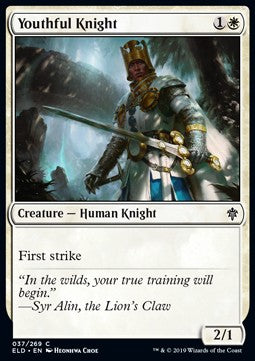 Youthful Knight⁣ - Throne of Eldraine⁣ (Common)⁣ [37]