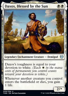 Daxos, Blessed by the Sun⁣ - Theros Beyond Death⁣ (Uncommon)⁣ [9]