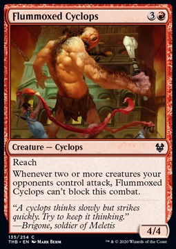 Flummoxed Cyclops⁣ - Theros Beyond Death⁣ (Common)⁣ [135]