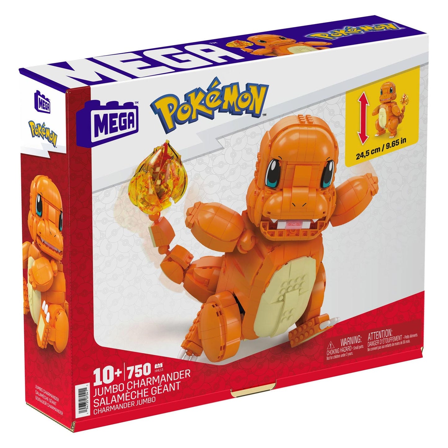 MEGA Construx HHL13 Pokémon Jumbo Glumanda – Bauset mit 750 Teilen