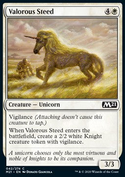 Valorous Steed⁣ - Core 2021⁣ (Common)⁣ [42]