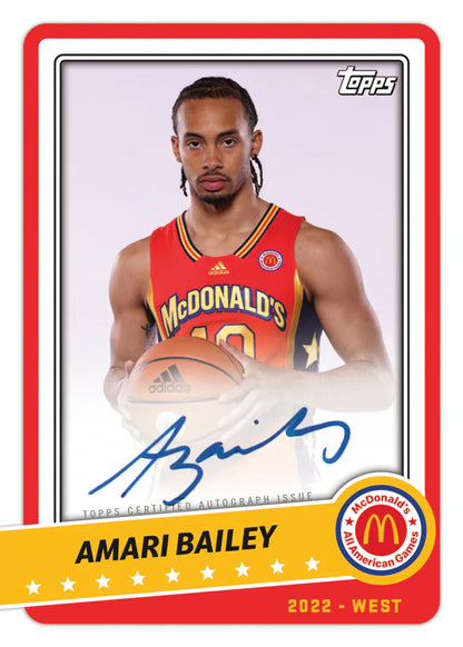 Topps Chrome McDonald's All American Basketball Hobby Box