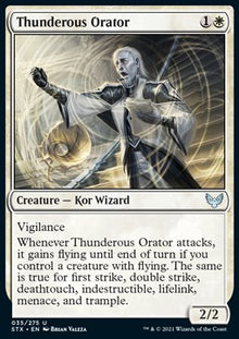 Thunderous Orator⁣ - Strixhaven: School of Mages⁣ (Uncommon)⁣ [35]