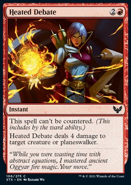 Heated Debate⁣ - Strixhaven: School of Mages⁣ (Common)⁣ [106]