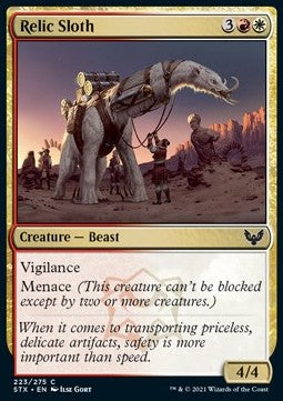 Relic Sloth⁣ - Strixhaven: School of Mages⁣ (Common)⁣ [223]