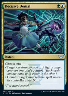 Decisive Denial⁣ - Strixhaven: School of Mages⁣ (Uncommon)⁣ [177]