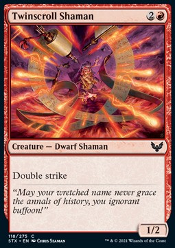 Twinscroll Shaman⁣ - Strixhaven: School of Mages⁣ (Common)⁣ [118]