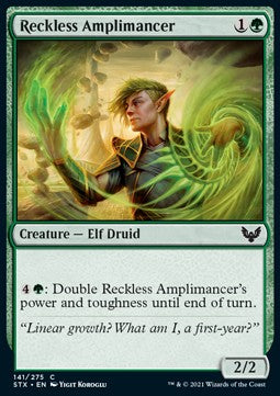 Reckless Amplimancer⁣ - Strixhaven: School of Mages⁣ (Common)⁣ [141]