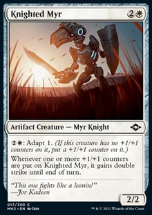 Knighted Myr⁣ - Modern Horizons 2⁣ (Common)⁣ [17]