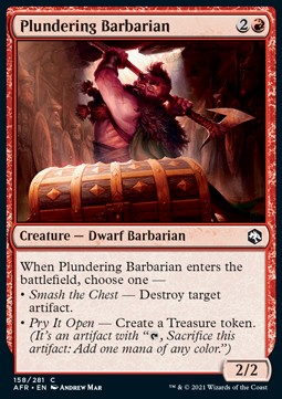 Plundering Barbarian⁣ - Adventures in the Forgotten Realms⁣ (Common)⁣ [158]