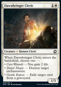 Dawnbringer Cleric⁣ - Adventures in the Forgotten Realms⁣ (Common)⁣ [9]