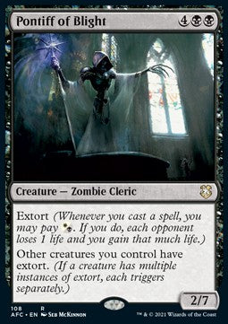 Pontiff of Blight⁣ - Commander: Adventures in the Forgotten Realms⁣ (Rare)⁣ [108]