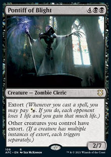 Pontiff of Blight⁣ - Commander: Adventures in the Forgotten Realms⁣ (Rare)⁣ [108]