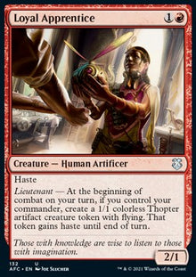 Loyal Apprentice⁣ - Commander: Adventures in the Forgotten Realms⁣ (Uncommon)⁣ [132]
