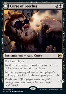 Curse of Leeches // Leeching Lurker⁣ - Innistrad: Midnight Hunt⁣ (Rare)⁣ [94]