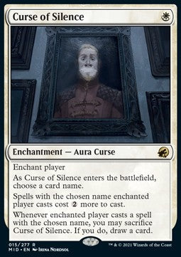 Curse of Silence⁣ - Innistrad: Midnight Hunt⁣ (Rare)⁣ [15]