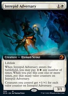 Intrepid Adversary⁣ - Innistrad: Midnight Hunt: Extras⁣ (Mythic)⁣ [329]