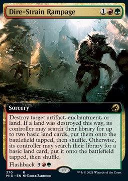 Dire-Strain Rampage⁣ - Innistrad: Midnight Hunt: Extras⁣ (Rare)⁣ [370]