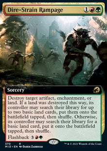 Dire-Strain Rampage⁣ - Innistrad: Midnight Hunt: Extras⁣ (Rare)⁣ [370]