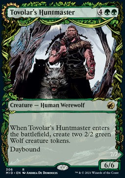 Tovolar's Huntmaster // Tovolar's Packleader⁣ - Innistrad: Midnight Hunt: Extras⁣ (Rare)⁣ [306]