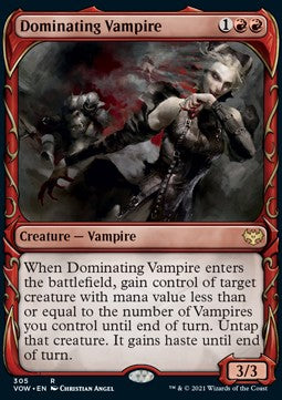Dominating Vampire⁣ - Innistrad: Crimson Vow: Extras⁣ (Rare)⁣ [305]