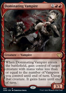 Dominating Vampire⁣ - Innistrad: Crimson Vow: Extras⁣ (Rare)⁣ [305]