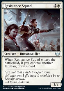 Resistance Squad⁣ - Innistrad: Crimson Vow⁣ (Uncommon)⁣ [32]