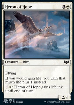 Heron of Hope⁣ - Innistrad: Crimson Vow⁣ (Common)⁣ [18]