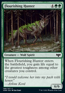 Flourishing Hunter⁣ - Innistrad: Crimson Vow⁣ (Common)⁣ [199]