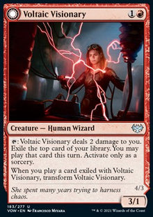 Voltaic Visionary // Volt-Charged Berserker⁣ - Innistrad: Crimson Vow⁣ (Uncommon)⁣ [183]