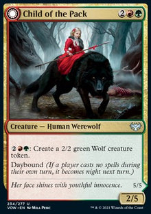 Child of the Pack // Savage Packmate⁣ - Innistrad: Crimson Vow⁣ (Uncommon)⁣ [234]